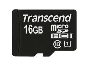 Transcend microSDHC 16GB UHS-I