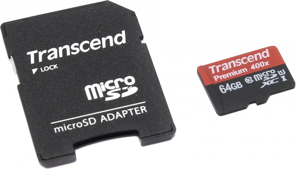 Transcend microSDXC 64GB + adaptér