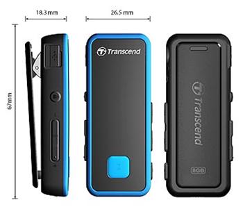 Transcend MP3 prehrávač TS8GMP350B 8GB