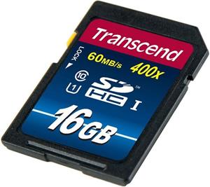 Transcend SDHC, 16GB