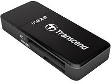 Transcend USB čítačka pamäťových kariet, čierna - SD, SDHC, MMC, MMCplus, MMCmobile, microSD, microSDHC, M2