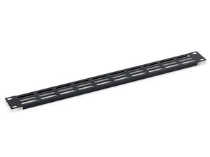 Triton, 19 záslepka 1U perforovaná oválem 36x6 mm černá