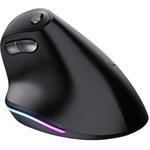 Trust Bayo, bezdrôtová ergonomická myš ECO, čierna