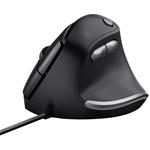 Trust Bayo, ergonomická myš ECO, káblová, čierna