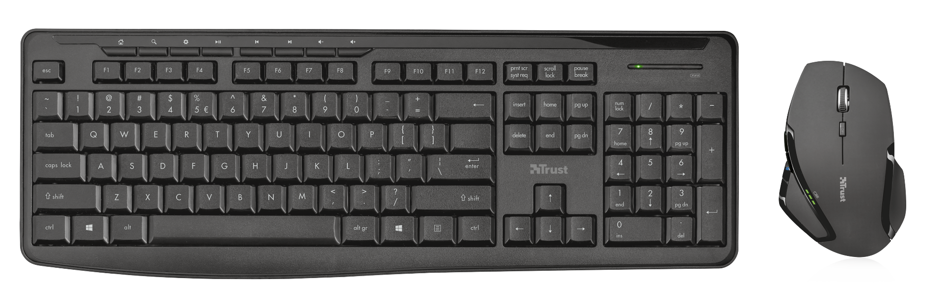 TRUST Evo Silent Wireless key/mouse (tichá klávesnice)
