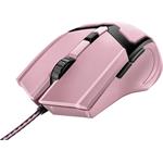 Trust GXT 101P, Herná Myš, rúžová, USB