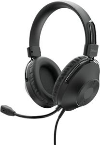 Trust HS-250, Slúchadla s mikrofónom, Over-Ear USB Headset