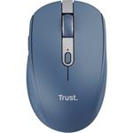 Trust Ozaa, Kancelárska myš, Bezdrôtová USB + Bluetooth, Modrá