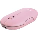 Trust Puck, bezdrôtová myš, USB prijímač, Bluetooth, ružová