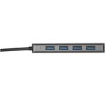 TRUST Rozbočovač Halyx Aluminium 4-Port USB 3.2 Hub