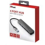 TRUST Rozbočovač Halyx Aluminium 4-Port USB 3.2 Hub