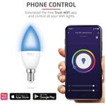 Trust Smart WiFi LED žiarovka, RGB&Biela ambience Candle E14 - Farebná - 2ks