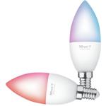 Trust Smart WiFi LED žiarovka, RGB&Biela ambience Candle E14 - Farebná - 2ks