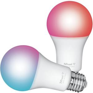 Trust Smart WiFi LED žiarovka, RGB&white ambience Bulb E27 - farebná / 2ks