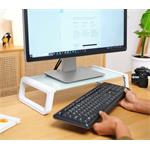 Trust, Stojan na monitor z tvrdeného skla Monta, biela