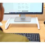 Trust, Stojan na monitor z tvrdeného skla Monta, biela