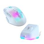 Turtle Beach herná bezdrôtová myš KONE XP Air + RGB nabíjacia stanica Rapid, biela