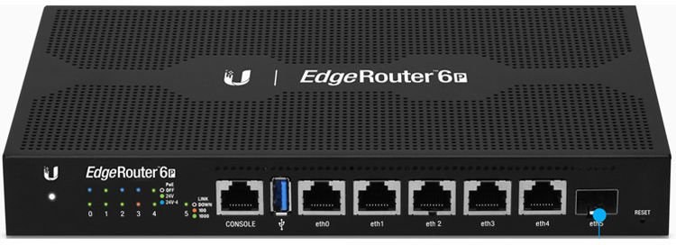 Ubiquiti ER-6P 6-Port Gigabit Router with 1 SFP Port