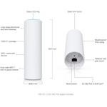 Ubiquiti UniFi U7 Mesh, 802.11n/ac/ax/be, Wi-Fi 7, MU-MIMO 2×2, 2,4/5GHz, 4300+688Mbps