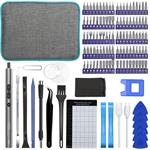 UF-TOOLS elektrický skrutkovač 120v1 s puzdrom, USB-C, strieborný