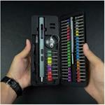 UF-TOOLS univerzálna sada akumulátorových skrutkovačov, USB-C, strieborná