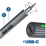 UF-TOOLS univerzálna sada akumulátorových skrutkovačov, USB-C, strieborná