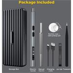 UF-TOOLS univerzálna sada akumulátorových skrutkovačov, USB-C, strieborná