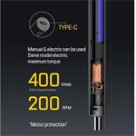 UF-TOOLS univerzálna sada akumulátorových skrutkovačov, USB-C, strieborná