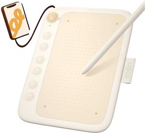 UGEE Q6, grafický tablet, béžový