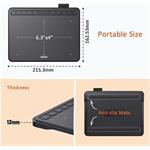 UGEE S640, grafický tablet, čierny