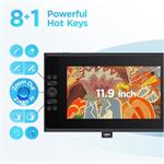 UGEE UE12 PLUS, grafický tablet, čierny