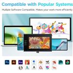 UGEE UE12 PLUS, grafický tablet, čierny