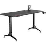 Ultradesk Grand Red, herný stôl, 160x70 cm, 70-80 cm