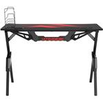 Ultradesk herný stôl ACTION v2, 113x61x77 cm, s XXL podložkou pod myš, držiak slúchadiel aj nápojov