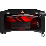 Ultradesk herný stôl ACTION v2, 113x61x77 cm, s XXL podložkou pod myš, držiak slúchadiel aj nápojov