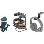 Ultradesk herný stôl ACTION v2, 113x61x77 cm, s XXL podložkou pod myš, držiak slúchadiel aj nápojov