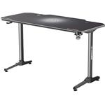 Ultradesk Herný stôl FRAG - Biely, 140x66 cm, 76 cm, s XXL podložkou pod myš, s ultradesk BEAM, držiak slúchadiel