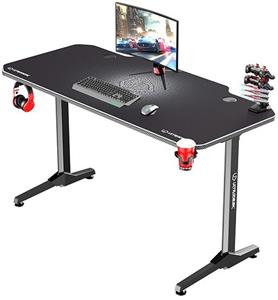 Ultradesk Herný stôl FRAG - Biely, 140x66 cm, 76 cm, s XXL podložkou pod myš, s ultradesk BEAM, držiak slúchadiel