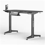 Ultradesk herný stôl Level Black, 140x66cm, 72-124cm, Čierny