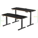 Ultradesk Pulsar, detský pracovný stôl, čierny