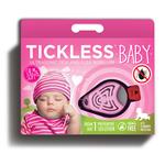 Ultrazvukový repelent TickLess Baby proti klíšťatům, růžový