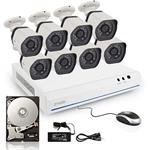 Umax ZMODO 720P sPoE NVR kit 8CH kamerový systém, 1TB HDD, recorder + 8x IP kamera