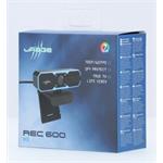 uRage REC 600 HD, web kamera, čierna