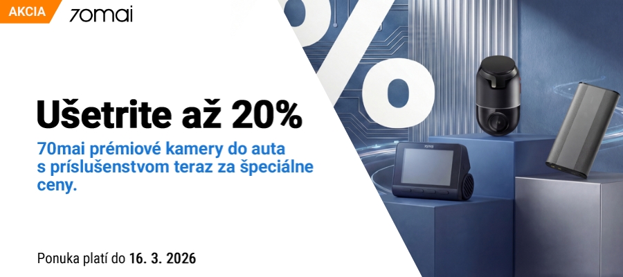 Ušetrite až do 20% na 70MAI