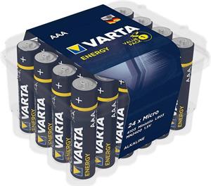 Varta Energy, alkalická batéria LR03 (AAA) 24ks, box