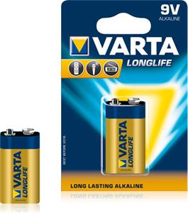 Varta LongLife 6LR61, alkalická batéria (9V) 1 ks, blister