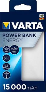Varta Power Bank, 15.000 mAh, biely
