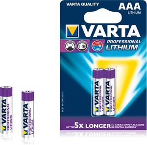 Varta Professional Lithium R3 (AAA), líthiová betéria, 2 ks, blister