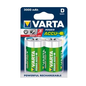 Varta R20 (typD), 3000 mAh, nabíjacie batérie, 2 ks