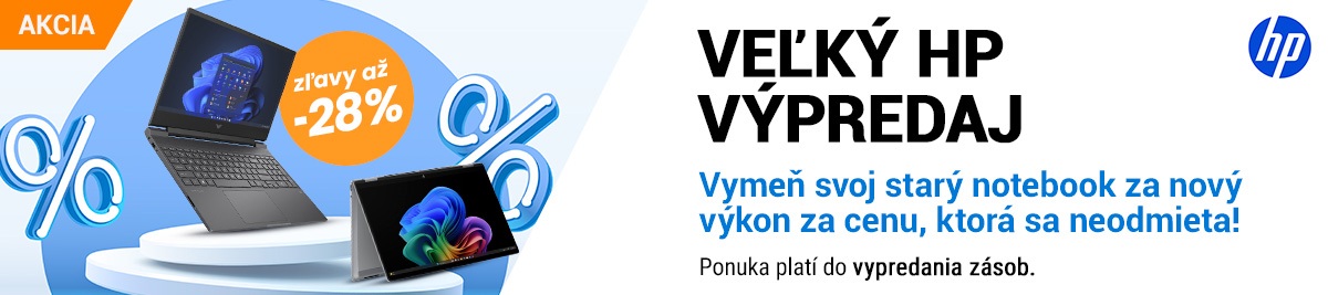 Veľký HP výpredaj! Zľavy až do 28% a darčeky navyše!